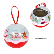 Boule de noël Surprise - Coffret gourmand en forme de boule de Noël 